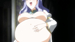 Looks like this hentai babe is pregnant by monsters