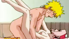 Naruto fucks his sexy partner in hentai cartoon