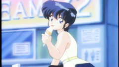 Short-haired brunette has sexy butt in this anime toon