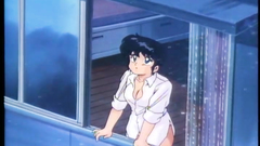 Short-haired brunette has sexy butt in this anime toon