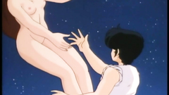 Naked anime babes know how to fly - hentai video