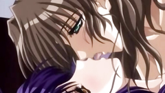Passionate lesbian sex between two hot anime babes