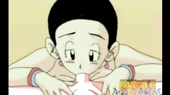 Dragon ball girlfriend suck his dick - anime cartoon