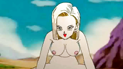 Dragon ball passionate banging with sexy blonde