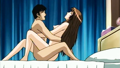 Young and beautiful naked couple makes love together