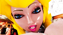 3D shemale looks like a doll and wants to fuck