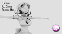 This maid doll is a beautiful project in 3D