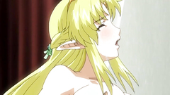 Sexy blonde elf babe looks very seductive in this toon