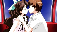 Animated teenage love story in hentai cartoon