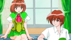 Young and lovely teens in erotic anime cartoon