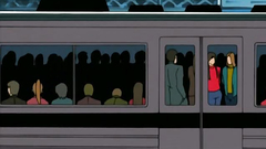 Public fuck in the subway train - hentai cartoon