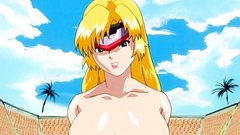 Sexy blonde with big natural tits from Naruto toon