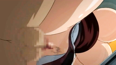 Hot babes with really big juggs in hentai cartoon