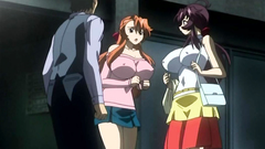 Big breasted hentai girls in animated erotic cartoon