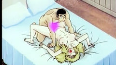 Hardcore pounding in old school anime video