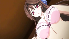 Busty hentai maid hard doggysyle poked by her master