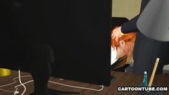 Office face fuck with horny and submissive redhead secretary