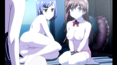 Cute anime group threesome fucked