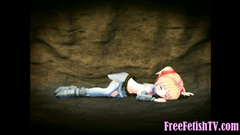 3D Tiny Loli Tied up and Fucked in all Holes