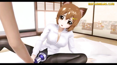 Kitty Anime Girl With Stockings