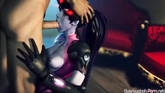 Sexy Tracer and Widowmaker fucked well