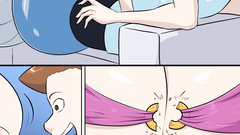 Lamia breast expansion - hentai comic