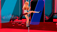 【MMD】Rare-sama - Pole Dancing Strip!【R-18】